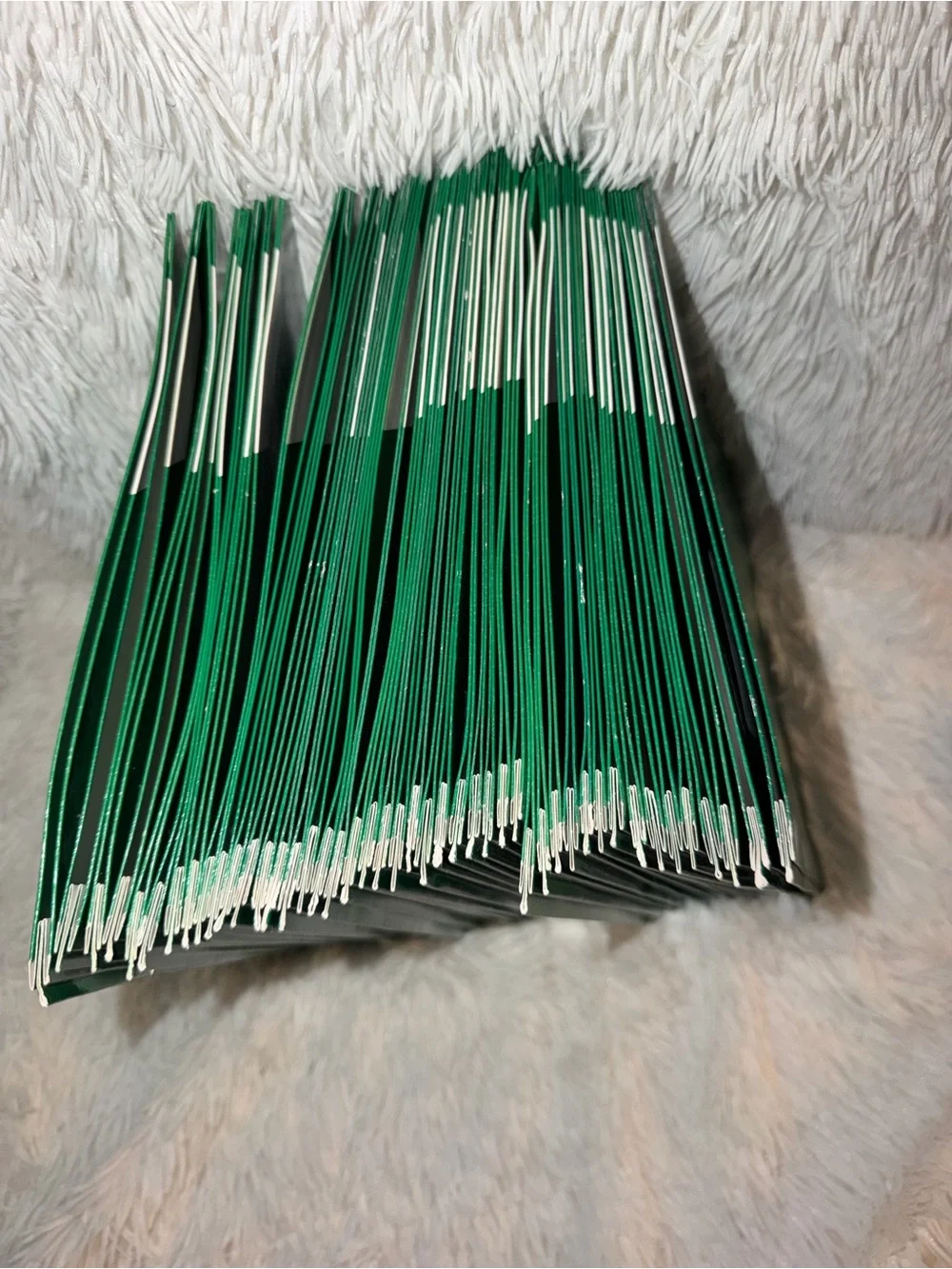 Five Star Green Two-Pocket Paper Folders, lot of 45 folders
